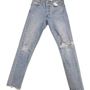 Levi's Light Blue Distressed Women Jeans